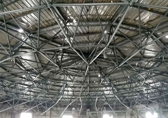 洗煤廠蓄水池球形網架工程